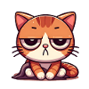 Cute bored cat
