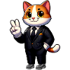 Chat d'Affaires Élégant