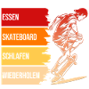 Essen, Skateboard, Schlafen, Wiederholen