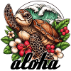 Aloha Turtle Hawaii Gift