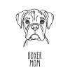Line Art Maman - Boxer