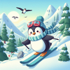 ski penguin