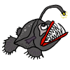 Leuchtender Anglerfisch
