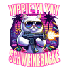 Cat Saying Funny Minigun Gamer GTA