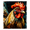Portrait de coq