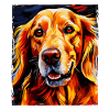 Golden Retriever Dog Portrait