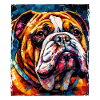 Portrait de chien bouledogue