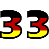 33 Numéro Allemagne Jersey