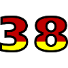 38 Numéro Allemagne Jersey