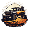 Véhicule tout-terrain vintage - Offgrid - Journey - Tra