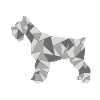 GEOMETRIC SCHNAUZER grey