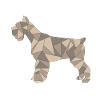 GEOMETRIC SCHNAUZER brown