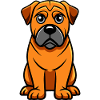 Protective Bullmastiff Digital Art