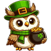 Golden Owl St. Patrick's Day