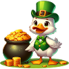 St. Patricks Day Elefant Grün