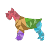 Geometrischer bunter Schnauzer
