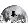Terrestrial-Rex der Außerirdische Fahrradfahrer