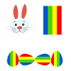 bunte Ostereier - Frohe Ostern