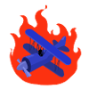 Plane on Fire