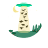 Flying Saucer Dinosaur