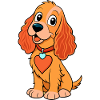 Loving Cocker Spaniel Digital Art