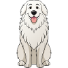 Serene Great Pyrenees Digital Art