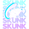 Skunk Raton laveur rétro
