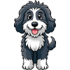 Playful Portuguese Water Dog