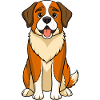 Expression douce Saint Bernard