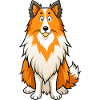 Alert Shetland Sheepdog Digital Art