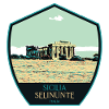 Illustration Greek Temple in Selinunte, Sicily