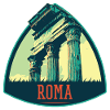 Illustration antiker Ruinen in Rom