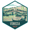 Illustration der Rialtobrücke, Venedig