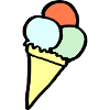 Farbiges Eis