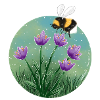 Bee and Flowers