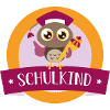 Schulkind Eule mit Zuckertüte