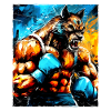 Wolf boxer fighter