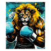 Lion boxer fighter