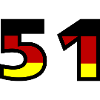 51 Numéro Allemagne Jersey