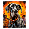 Great Dane Dog Portrait