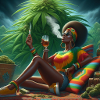 tee-shirt smoke girl