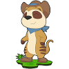 Suricate Cowboy chapeau de Cowboy
