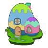 House Easter Easter Eggs