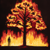 Arbre en feu