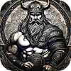 Fier guerrier viking germanique