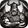 Fier guerrier viking germanique