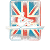 British flag rower man sculling patriot