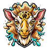 head of giraffe