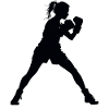 Femme Fille Boxe