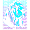 Basset Hound Dog Retro
